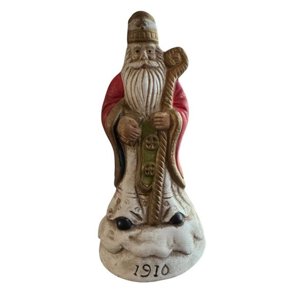 Bisque Santa Figurine 1910 Christmas Reproduction Decor Holiday New Years - Picture 1 of 4